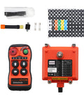 Q400 4 Button Industrial Wireless Remote Control For Hoist Crane With 100M Range And IP65 Weatherproof Rugged Design components layout