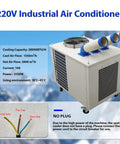 Heavy Duty Portable Industrial Spot Cooler Dishing Out Sick Chill For Busy Workspaces 28900 Btu cooling unit with three air outlets.