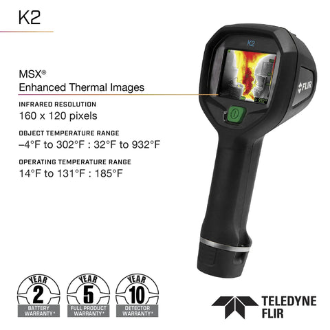 K2 Compact Thermal Imaging Camera With MSX And Multi Spectral Dynamic Imaging For Firefighters, Lightweight And Easy To Use