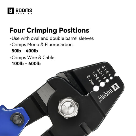 Pro Grade Fishing Crimping Tool Kit With Ten Point Six Inch Pliers and 140 Double Barrel Sleeves Up to 2.2mm Crimp close-up