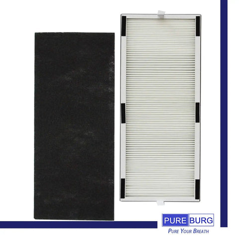 Replacement Filter Pack For Hunter HP600 Tall Tower Air Purifier Includes Two H13 True HEPA Filters And Four Activated Carbon Pre Filters For Heavy Duty Filtration Trapping Dust Allergens Smoke VOCS And Odors Easy Install Pack Of 2