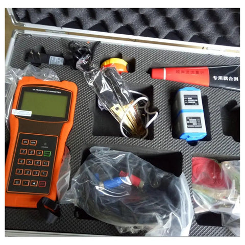 Handheld Ultrasonic Flow Meter Portable Clamp On Flowmeter With Data Output TS 2 TM 1 TL 1 Sensors DN15 To 6000mm kit