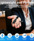 Person holding Personal Sound Amplifier For Seniors With 50 dB Gain Seven Level Tone Control Noise Cancellation Rechargeable Battery