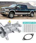 Gear-driven aluminum vacuum pump for 1994–2002 Dodge Ram 2500/3500 5.9L Cummins diesel, with gasket