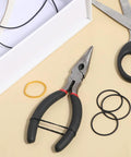 60 Pcs Rubber Pulley Belt Set For RC Cars Airplanes Robots Trucks And DIY Models, pliers with rubber belts on beige surface