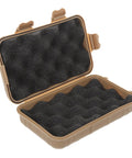 Open view of Two Pack Outdoor Tool Box That Is Tough As Nails Wear Resistant Shockproof Survival Storage Case in mud color