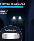 Two Head LED Emergency Light With Battery Backup For Commercial Use Exit Light UL Certified CSA, top mounted in hallway