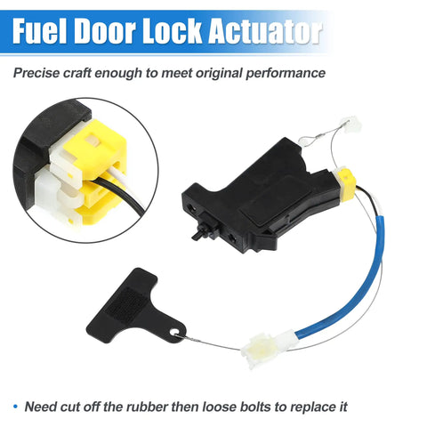 Fuel Door Lock Actuator 81590-3S000 for Hyundai Sonata 2009-2014 and Hybrid 2011-2015 with 2-pin cable, reinforced plastic