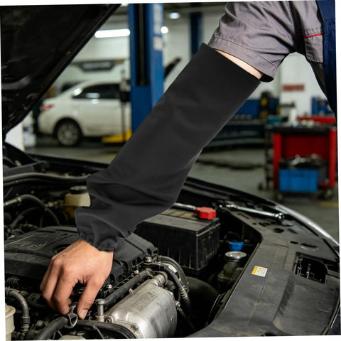 Hardcore Welding Sleeves Heat Resistant Flame Retardant Arm Guards For Mechanics And Industrial Crew 17.7 Inch Reusable Black Cotton Sleeve Savers Shop Proven Work Gear