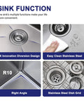 Features of Drop In Bar Sink 15x15 Inch, Topmount Single Bowl, 16 Gauge Stainless Steel Kitchen Sink for Wet Bar, Prep, RV