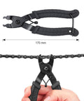 2 In 1 Bike Master Link Pliers For Quick Link Removal Opener And Closer Heavy Duty Chain Repair Tool, 170mm ergonomic steel