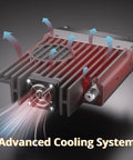 Advanced cooling system of Dual Band Mobile Radio Transceiver With 50W High Power For UHF And VHF Amateur Ham Radio
