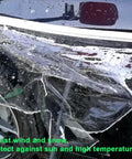 Keep Your EV Port Dry As A Bone With This Hella Tough Magnetic Cover Featuring Waterproof All Season Shield Clear Fit For Steel Bodied Electric Rides In Clean White Finish, showing waterproof cover resisting rain.