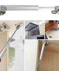 Heavy Duty 40N 9lbs Gas Springs for Smooth Soft Close Action, 8 Inch Length Struts with 2.3 Inch Travel installed in cabinets and toy boxes