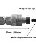 Crank Puller Tool For Mountain And Road Bikes With Square Taper Bottom Bracket Splined ISIS Drive And Octalink Compatibility