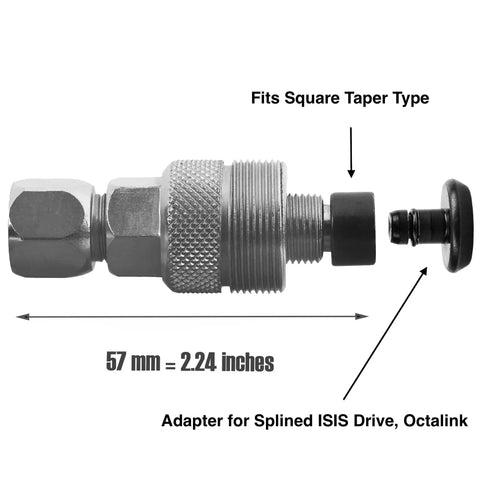 Crank Puller Tool For Mountain And Road Bikes With Square Taper Bottom Bracket Splined ISIS Drive And Octalink Compatibility