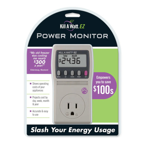 Kill A Watt EZ Electricity Usage Monitor for Home Energy Savings and Real Time Cost Forecasts product packaging front view