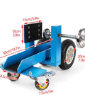 Workhorse Heavy Duty Manganese Steel Sheet Hand Truck With Adjustable Clamps Anti Slip Pads And Solid Wheels 1100 LB Capacity Per Unit Connectable For Long Panels, blue hand truck with 20cm wheel and 50cm frame