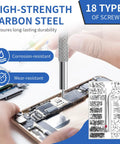 Ultra Handy Micro Screw Repair Kit For Glasses Laptops Watches And Electronics 500Pcs Tiny M1.2 M1.4 M2 Screws with screwdriver