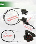 Rear Hydraulic Disc Brake Master Cylinder Caliper Kit For ATV Quad 110cc 125cc 4 Stroke showing measurements and components