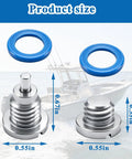 Upgrade Your Ride With This Slick 4 Pack Marine Gear Lube Drain And Fill Screw Kit For Mercruiser Sterndrives Featuring Magnetic Oil Plugs Compatible With 3/8 Inch 16 Thread Outboards To Keep Your Engine Running Smooth Like Butter. Blue gasket and metal marine drain plug size chart for 3/8 inch 16 thread