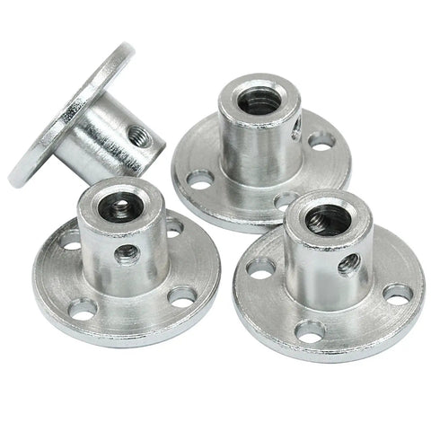 5mm Flange Shaft Couplings Rigid Flange Connectors For RC Motors 4 Pack Built Tough From Premium Iron For High Strength And Precise Fit Easy Link Up For Smooth Reliable Power Transfer, 4 iron RC motor flange couplings