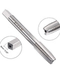 Close-up of metal M10 X 1.5 Left Hand Tap with threading details for Rethreading Damaged Threads Round Threading Die Kit repairs.