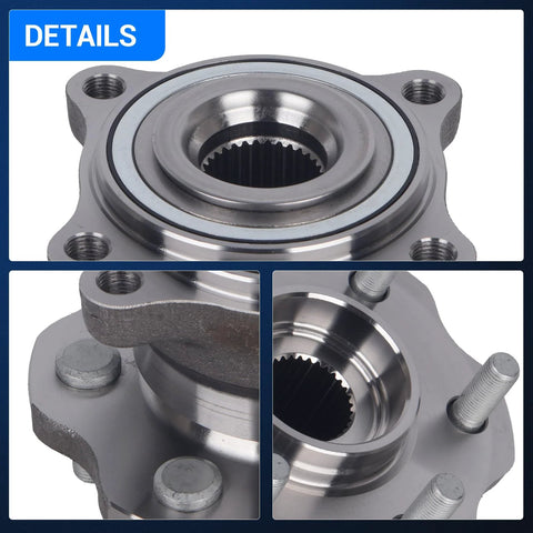 Rear Wheel Bearing And Hub Assembly For Nissan Armada 2005 2008 And Pathfinder 2005 2012 With Six Lugs No ABS
