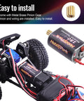 Beefy Torque 180 50T Brushed RC Motor With 11T Pinion Gear Included for Traxxas TRX4M 1 By 18 Scale Crawler Upgrades displayed