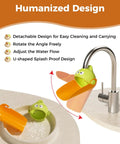 Handy Dandy Silicone Faucet Extender For Toddlers Smooth Sink Reach Helper Zero Fuss Bathroom Hygiene Station with a splash-proof design.