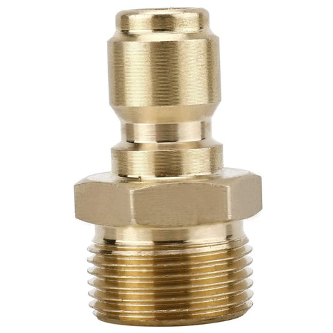 Y Shape Pressure Washer Tee Splitter Brass Quick Connect Three Eighths Inch Fittings Converts One Gun Into Two Power Washers For High Pressure Cleaning On Big Jobs Durable Brass Coupler.