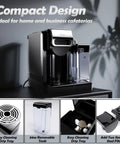 Game Changing Espresso Machine With Automatic Milk Frother And Capsule Coffee Maker Delivers sleek compact design with removable tank and easy cleaning features.