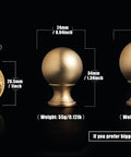 Comparison of Six Pack Zinc Alloy Drawer Knobs 0.94 Inch Diameter Champagne Bronze Cabinet Knobs with one dollar coin for size reference