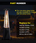 Outdoor pyramid heater with Beefed Up Replacement Quartz Glass Tube With Rubber Ring For Four Sided Pyramid Patio Heaters 49.5 Inch Tall And 4 Inch Diameter Fits 87 Inch Four Sided Pyramid Outdoor Heaters Durable Glass Tube Accessory For Outdoor Heaters