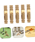 Small Solid Brass Invisible Barrel Hinges For Jewelry Boxes And Cabinet Doors Concealed Hidden Cylinder Hardware Display