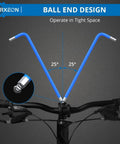 Blue 9 Piece Hex Key Set With Allen Wrenches One Point Five To Ten Mm Metric Long Ball End design on bike handlebar