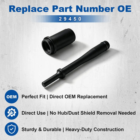 Heavy Duty Pneumatic Truck Anchor Pin Bushing Driver Kit With 7 Inch Short Drive Short Driver Set For 1 3 8 Inch Anchor Bushings