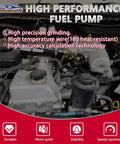 Engine bay featuring high-performance in-tank fuel pump core for Ford with installation kit visible