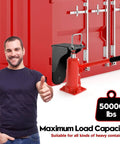 Third Generation Shipping Container Jack Lug Beefed-Up Heavy Duty Lug Leveler With U-Shaped Handle And Limiter Lifter displayed next to container.