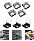 Durable 16mm Square Push Button Guard Covers Rugged Tough Dustproof Protective Caps for Emergency Stop Switches