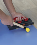 Using 10 Inch Double Tap Plastic Tapping Block For Your Floor Install Dual Sided Red And Black Edges For Tongue And Groove And Click Lock