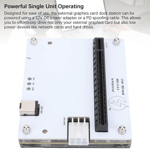 Legit Lightning Fast External GPU Docking Station Featuring Hella Quick USB4 Connectivity And A Solid PCIe 16X Slot.