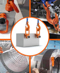 2 Pcs Eye Bolt M12 X18 Universal Swivel Hoist Rings 360 Degree Rotation in lifting and rigging applications.
