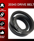 Heavy Duty Replacement Drive Belt For Earthquake Rear Tine Tillers 12 By 728 Type 4L Tooth HA Compatible With 20343