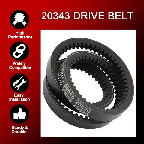 Heavy Duty Replacement Drive Belt For Earthquake Rear Tine Tillers 12 By 728 Type 4L Tooth HA Compatible With 20343