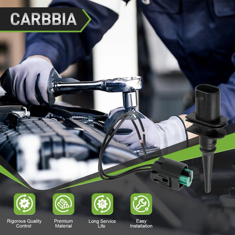 Mechanic installing an Outside Ambient Air Temperature Sensor With 2 Pin Connector Pigtail For BMW and Mini Cooper Replacement Sensor