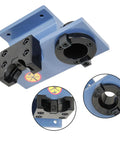 Universal CNC Tool Holder Tightening Fixture For Worktable Lightweight Compact Clamp For Horizontal And Vertical Tooling Rock Solid Tooling Jig That Fits Workbenches And Tool Carts Easy Setup And Steady Clamping, blue steel clamp
