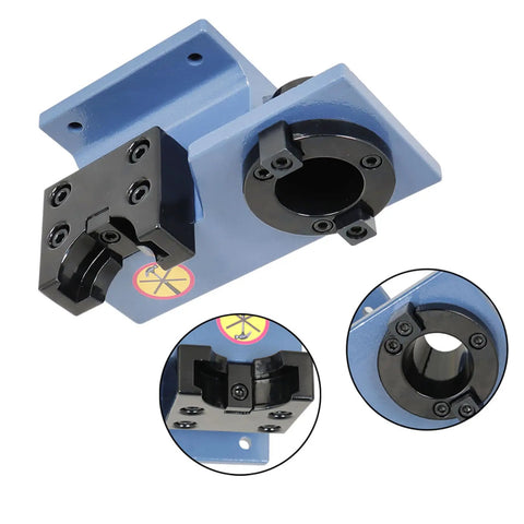 Universal CNC Tool Holder Tightening Fixture For Worktable Lightweight Compact Clamp For Horizontal And Vertical Tooling Rock Solid Tooling Jig That Fits Workbenches And Tool Carts Easy Setup And Steady Clamping, blue steel clamp
