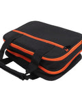 Double Layer Protective Carrying Case for Circuit Breaker Finders and Electrician Tools with orange zippers and handle