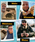 Smiling individuals showcasing finds from 1200 Lb Magnet Fishing Kit With Heavy Duty Case Double Sided Magnets 2 In 1 in various states.
